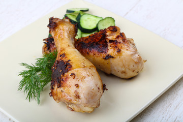 Roasted chicken legs