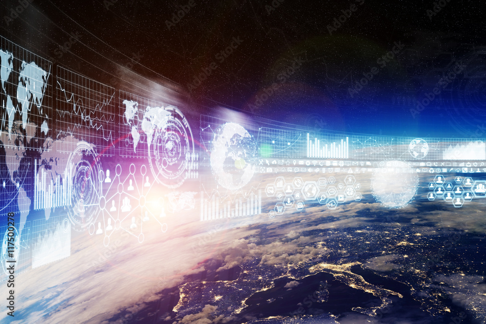 Poster Global network and data exchange over the world