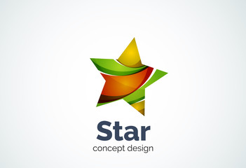 Star logo template, rating or best choice concept