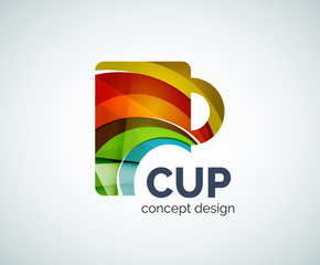 Coffee cup logo template