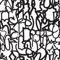 Fashion graffiti hand drawing texture © vanzyst