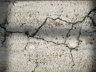 racked White colored wall exposed to open air forms texture