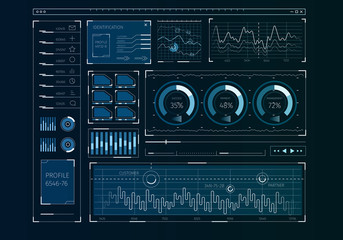 Fototapeta premium Human user display . Mixed media