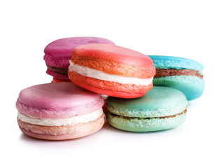 macaroon isolated on white background