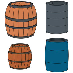 vector set of barrel