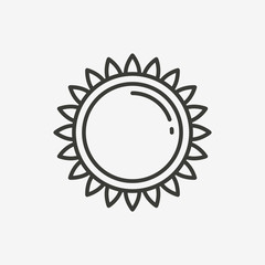 sunflower line icon