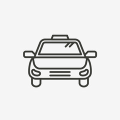 taxi outline icon