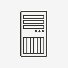 computer system case icon
