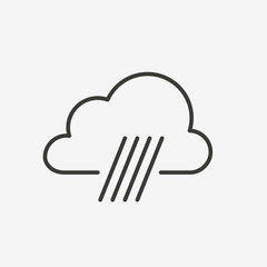 rain cloud icon
