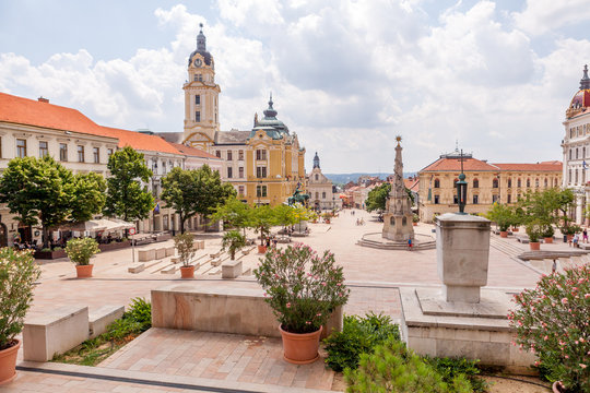 Place Széchenyi, Pécs, Hongrie