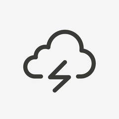 lightning cloud icon