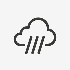 rain cloud icon