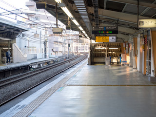 Train station in morning