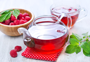 raspberry and tea