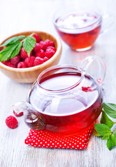 raspberry and tea