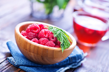 raspberry and tea