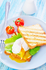 poached egg on toast