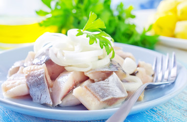herring with onion