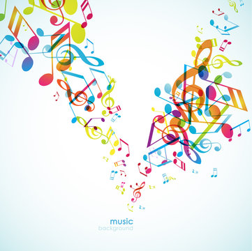 Abstract backgrounds with colorful tunes.