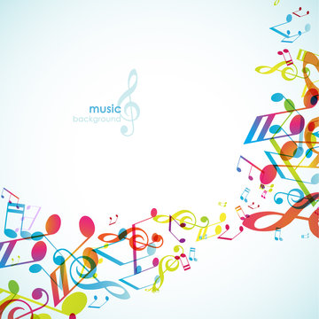 Abstract backgrounds with colorful tunes.
