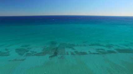 Obraz premium Water color of Palm Beach, aerial view of Florida