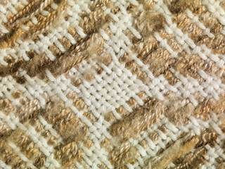 colored threads in a blanket