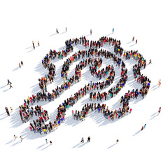 cog gear people 3D rendering