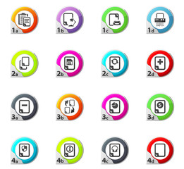 Documents icons set