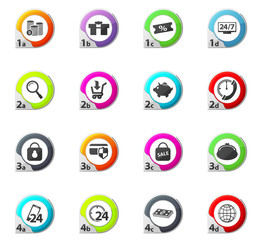 shopping, marketing and e-commerce icon set