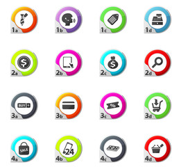 E-commerce icons set