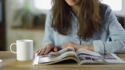Reading magazine