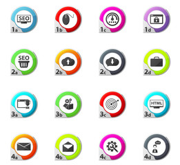 SEO and Development icon set