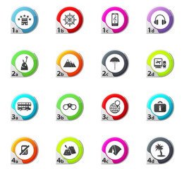 Travel icons set