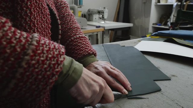 Cutting leather