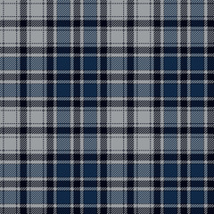 Fototapeta premium Blue diagonal check plaid seamless fabric texture
