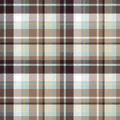 Brown blue seamless check fabric texture