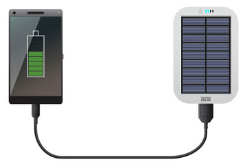 Power Bank Solar with Phone