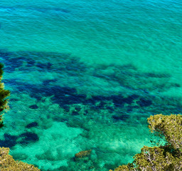 Obraz premium Lagoon with a turquoise water. Costa Brava, Catalonia, Spain
