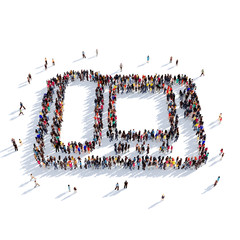 telephone people 3D rendering