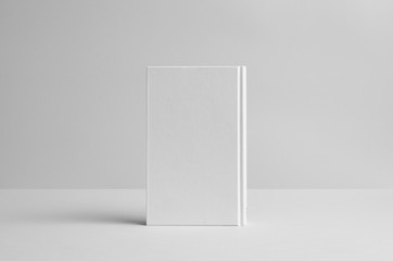 Hardcover Canvas Book Mock-Up- Backside. Wall Background