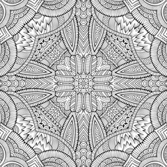 Abstract vector decorative nature ethnic hand drawn pattern