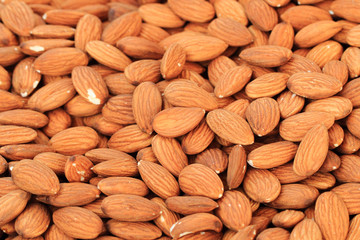 whole almonds background