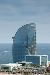 Obraz premium Barcelona city beach