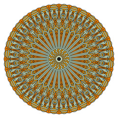 Round ethnic pattern