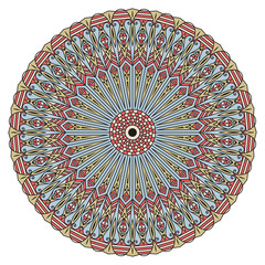 Round ethnic pattern