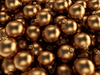 Gold Christmas ball