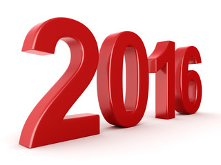  2016 New Year digits
