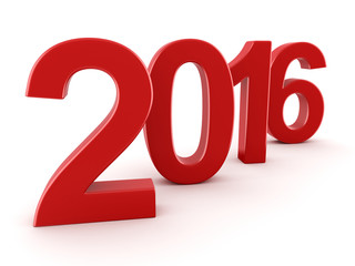  2016 New Year digits
