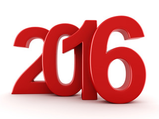  2016 New Year digits