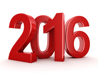  2016 New Year digits